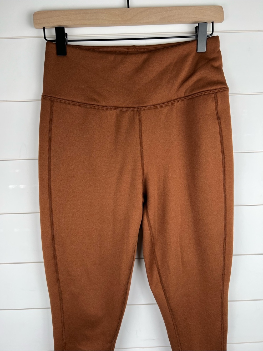 Fleece Lined Leggings Womens Small Brown Outdoor Hiking - Picture 2 of 12
